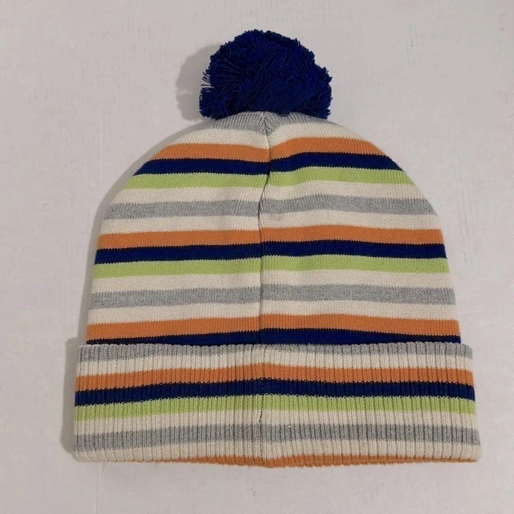 AKOO striped Pom Pom BEANIE FOR MEN NWOT
